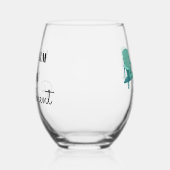 Blijf kalm en geniet van pensioen Stemless wijngla Wijnglas Zonder Voet (Links)