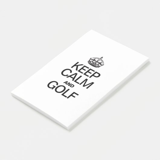 BLIJF KALM EN GOLF POST-IT® NOTES (Schuin)