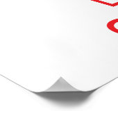 Blijf kalm en hou van Canada Poster (Hoek)