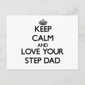 Blijf kalm en hou van je stapje. briefkaart (Voorkant)