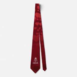 Blijf Kalm En Houd Voor Altijd Van Mij Stropdas