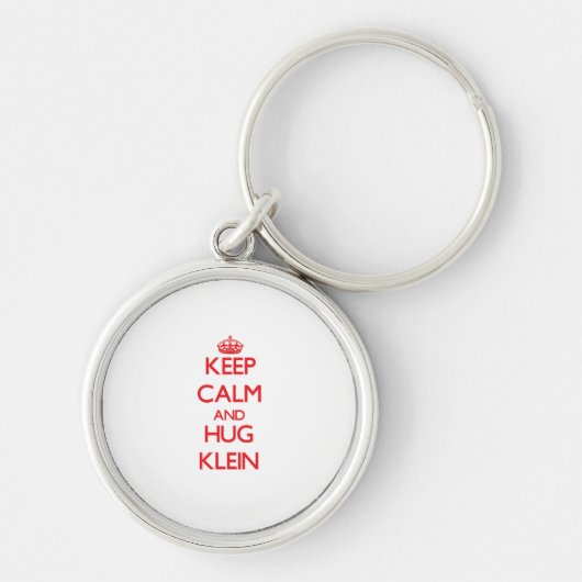 Blijf kalm en Hug Klein Sleutelhanger (Voorkant)