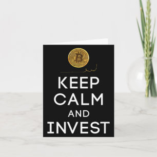 Blijf Kalm En Investeer In Bit Coin Cryp Valuta Kaart