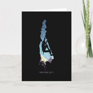 Blijf kalm en klimt verder kaart