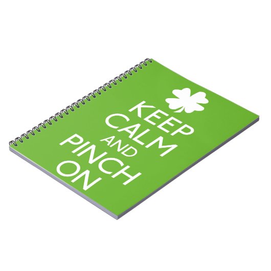 Blijf kalm en knijp in het Notitieboek (Linkerzijde)