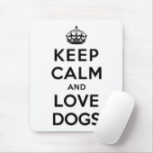 Blijf kalm en liefdeshonden muismat (Met muis)