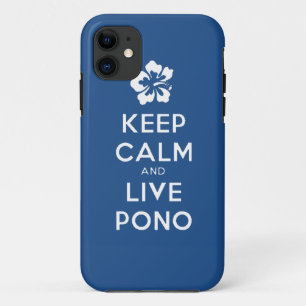 Blijf kalm en live Pono iPhone 11 Hoesje