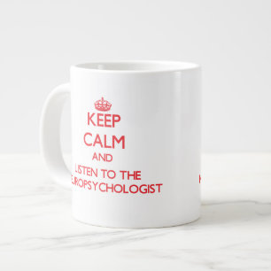 Blijf kalm en luister naar de neuropsycholoog grote koffiekop