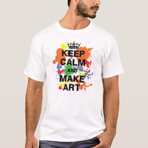 Blijf kalm en maak Art Shirt