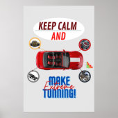 BLIJF KALM EN MAAK EXTREME DUNNING POSTER (Voorkant)