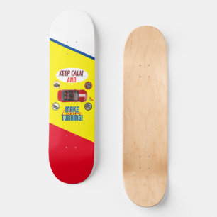 BLIJF KALM EN MAAK EXTREME DUNNING SKATEBOARD