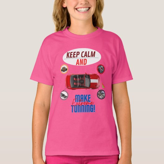 BLIJF KALM EN MAAK EXTREME DUNNING T-SHIRT (Voorkant)