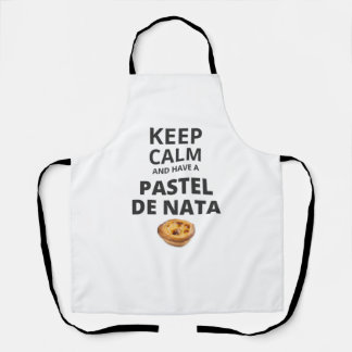 Blijf kalm en neem een pastel de nata schort