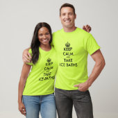 Blijf kalm en neem ijsbaden grappig t-shirt (Unisex)