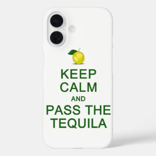 Blijf kalm en passeer de tequila iPhone 4 case-mat 16 Hoesje