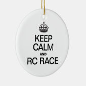 BLIJF KALM EN RC RACE KERAMISCH ORNAMENT (Rechts)
