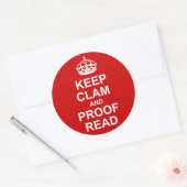 Blijf kalm en review Sticker (Envelop)