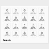 Blijf kalm en richt je op Science Tests Vierkante Sticker (Vel)