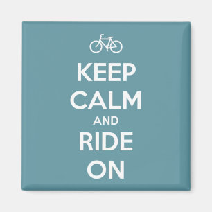 Blijf kalm en rijden op blauw magneet