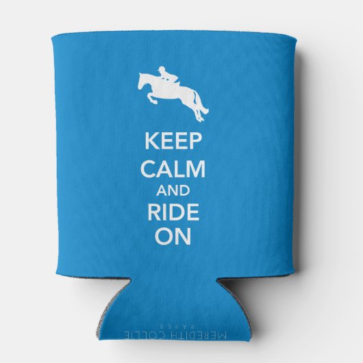 Blijf kalm en rijden op jager jumper blikjeskoeler (Achterkant)