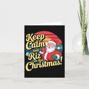 Blijf kalm en rijm op deze kerst met Santa Cla Kaart
