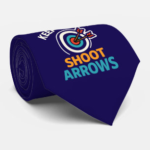 Blijf kalm en schiet pijlen - Archery Graphic Desi Stropdas