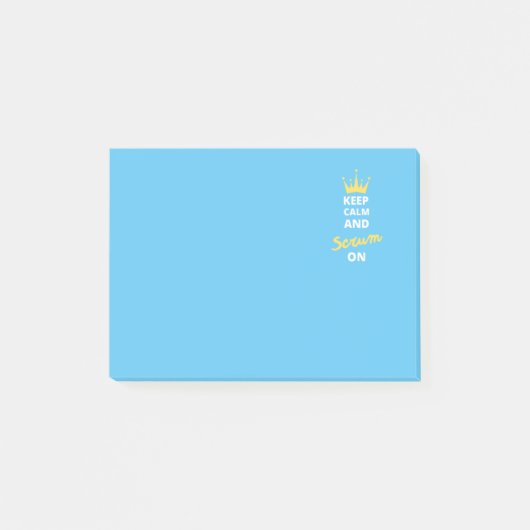 Blijf kalm en Scrum op Post-it Post-it® Notes (Voorkant)
