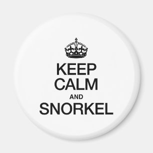 Blijf Kalm en Snorkelen Magneet