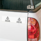 Blijf Kalm en Speel de Staalpan Bumpersticker (Op Truck)