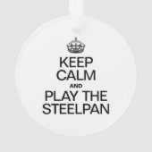 BLIJF KALM EN SPEEL DE STEELPAN ORNAMENT (achterkant)