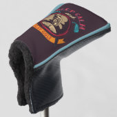 Blijf kalm en speel Golf Head Hoesje Golfheadcover (3/4 voorkant)