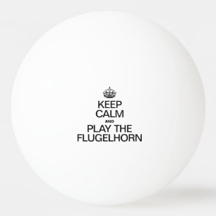 BLIJF KALM EN SPEEL OP DE FLUGELHORN PINGPONGBALLEN