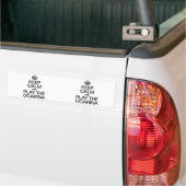 BLIJF KALM EN SPEEL OP DE OCARINA BUMPERSTICKER (Op Truck)