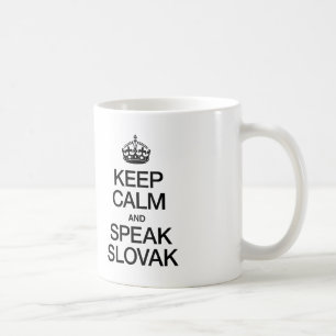 BLIJF KALM EN SPREEK SLOVAKISCH KOFFIEMOK