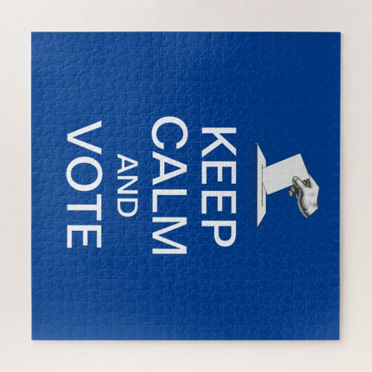 Blijf kalm en stem 2026 legpuzzel (Horizontaal)