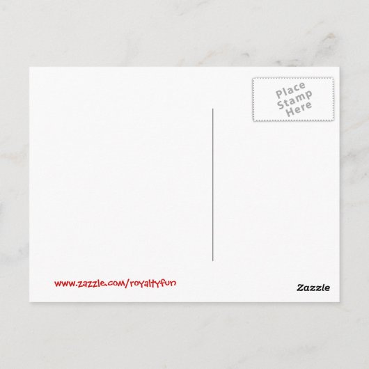 Blijf kalm en trouw goed briefkaart (Achterkant)