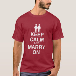Blijf Kalm en Trouw met een Lesbienne T-shirt