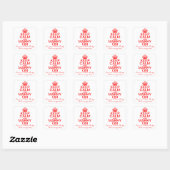 Blijf kalm en trouw op Bachelorette stickers (Vel)