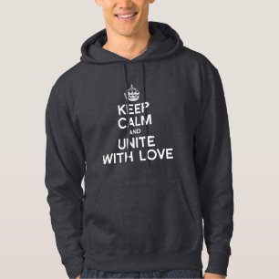 BLIJF KALM EN VERENIG MET LIEFDE HOODIE
