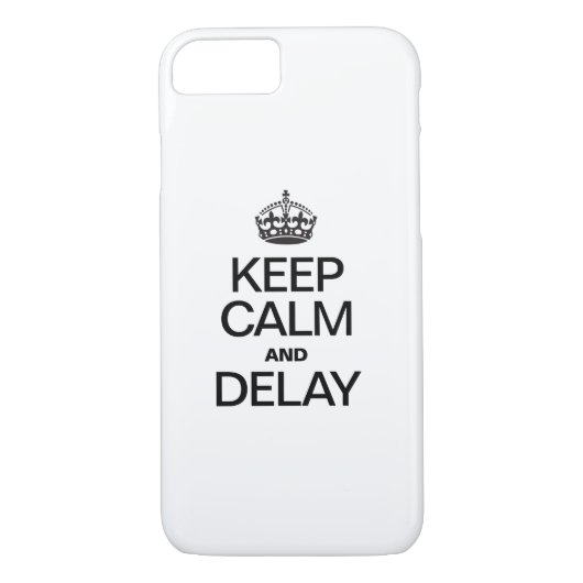 BLIJF KALM EN VERTRAGING Case-Mate iPhone CASE (Achterkant)
