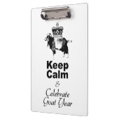 Blijf kalm en vier het geitenjaar CpB Klembord (Links)