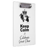 Blijf kalm en vier het geitenjaar CpB Klembord (Rechts)