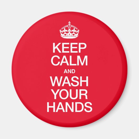BLIJF KALM EN WAS JE HANDEN MAGNEET (Voorkant)