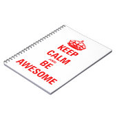 Blijf kalm en wees Geweldige Notitieboek (Linkerzijde)