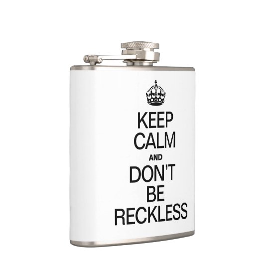 BLIJF KALM EN WEES NIET ROEKeloos Heupfles (Rechts)