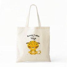 Blijf kalm en yoga cheeta
