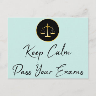 Blijf Kalm. Geef je examens af Briefkaart