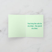 Blijf kalm Het is Mate Time - Grappige thee Groete Kaart (Binnen)