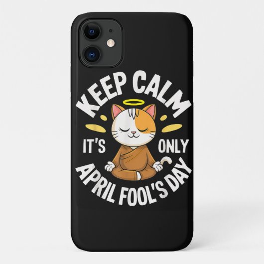 Blijf kalm, het is slechts 1 april Case-Mate iPhone case (Achterkant)