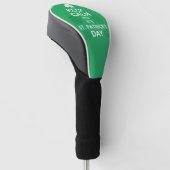 Blijf kalm Het is St Patrick's Day Irish Golfheadcover (Schuin)